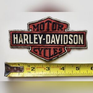 Harley-Davidson Black and Red Motorcycles Wall Art